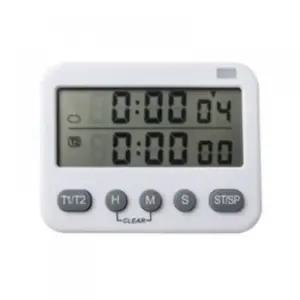 듀얼 타이머 무소음 스톱워치 시험 공부 수험생 수능 주방 타임 측정기 주방 수험생 공부