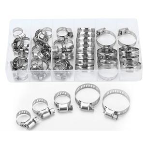 20개 다용도 호스 클램프 - 안전한 수도관 가스관 고정 및 용 조절식 파이프 클립 잠금 밴드