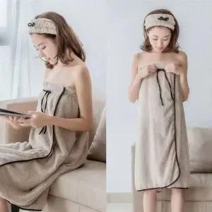 (색상 그레이)욕실 속건 드라이 헤어 수건 타올 세트 3종