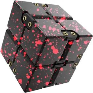 로브주크트 큐브 메탈 인피니티 알루미늄 합금 블록 손가락 연습 스트레스 해소 사무실 선물 블랙 /레드