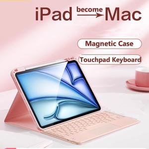 Infinix Xpad X 패드 용 스마트 터치 키보드 케이스 11 인치 2024 마그네틱 펜 슬롯이있는 트랙 내장