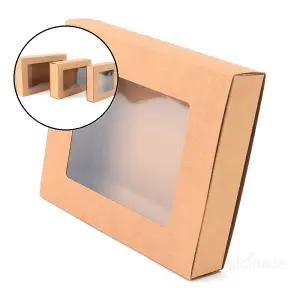 글로 접이식 크라프트 투명창 선물케이스 포장상자