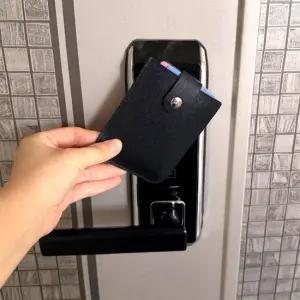 카드지갑 블랙 슬라이드 슬라이드카드지갑 교통카드지갑 미니카드지갑 얇은카드지갑