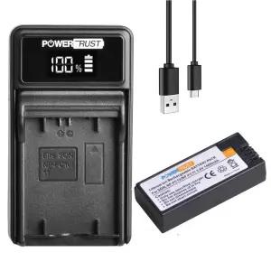 PowerTrust NP-FC11 NP-FC10 배터리 및 고속 USB 충전기  DSC-P2 P3 P5 P7 P8 P9 P10 FX77 F77A DSC-V1 카
