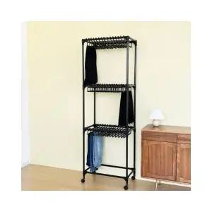 루미나D 3단행거 바지걸이 이동식 철제 대용량