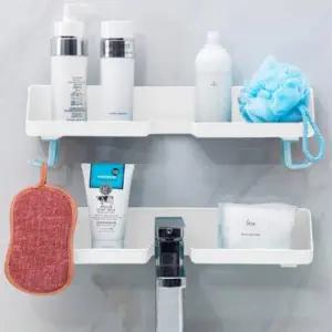 ( )접착식 무타공 욕실 세면대 선반