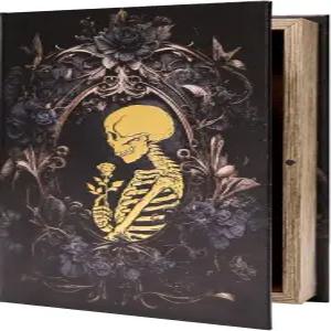 Microkize 장식용 보관함 (주얼리 기념품) 빈티지 가짜 책 모양 리모컨 수납함 애호가를 위한 선물 가정 및