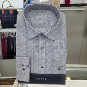 일반핏 네이비 프린트 긴팔셔츠 YJ2SBR907NYCA