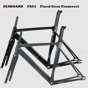 SEABOARD 고정 기어 자전거  세트 탄소 포크 700C 단일 속도 트랙 알루미늄 합금 근육 52 cm 55 FA03