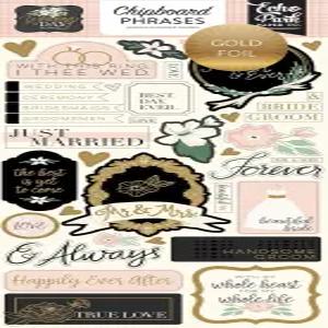 에코 파크 페이퍼 컴퍼니 결혼식 날 6x13 문구 칩보드 녹색 분홍색 크림색 검은색 회색