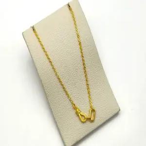 24K 순금 3돈 모던 토글 체인 목걸이(18K 연결고리 장식)