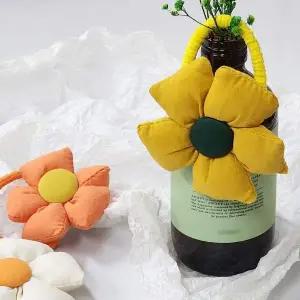 린넨 플라워 머리끈