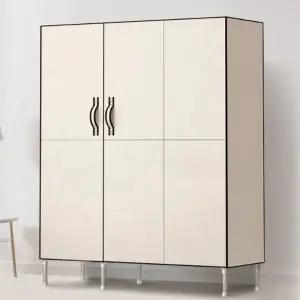 조립식 패브릭 여닫이 트리플 간이옷장