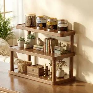 나무 다용도 주방 거실 욕실 틈새 수납 선반 수납장