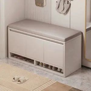 현관 신발장 겸용 벤치 스툴 신발 수납 의자 벤치형 정리대 수납장 신발장의자 현관벤치