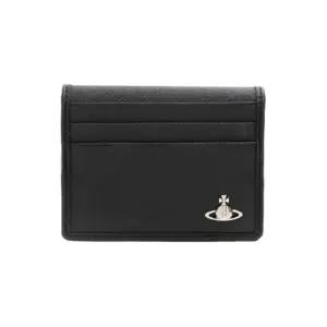 [비비안웨스트우드] 오브 로고 카드 홀더 블랙 5402000ZMS0021 N401