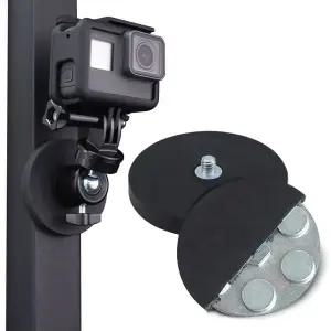 [골드스마일]자석 1/4 나사 플레이트 브라켓 66mm 거치대 액션캠 홈캠 랜턴