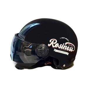 여름 하프페이스 오토바이 헬멧 배달 반모 경량 570g 업무 통근 라이딩 안전 보호모 강화 플라스틱 통풍 스쿠터