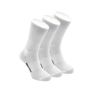 남성 및 여성용 울트라 씬 라지 있는 양말 3팩, 수분 러닝 운동용 크루 - 화이트 미국산, 조절 기능이