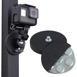 [셀러에이드]자석 1/4 나사 플레이트 브라켓 66mm 거치대 액션캠 홈캠 랜턴