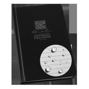 RITE IN THE RAIN 내후성 하드 커버 패턴(NO. X 블랙 11.9 노트, 19.5 4.75 0.625CM(7.5 770F), 범용 커버,