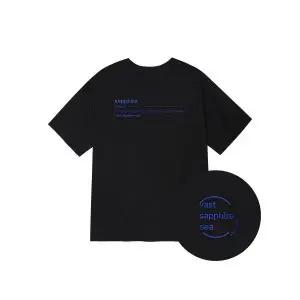 수에뇨스튜디오 사파이어 오버핏 티셔츠(블랙/블루) 1970756