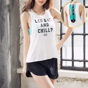 여성 나시 요가복 민소매 스판 L