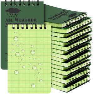 AUGACAGE 16팩 WRITE IN THE RAIN 활동에 포켓 페이퍼 메모장 전천후 노트북 3X5 사무실 방수 스톤 야외