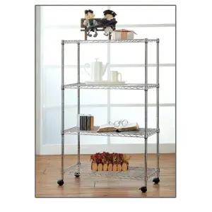 4단 이동식 메탈선반 메탈랙600 철제수납 센스있는 선택 실용적인 정리함