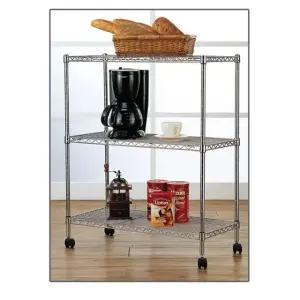 3단 이동식 메탈선반 메탈랙750 철제수납 실용적인 데일리 필수템 튼튼한