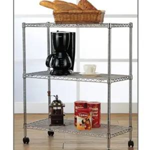 이동식 메탈선반 3단 메탈랙900 철제수납 가성비 좋은 실용적인 템