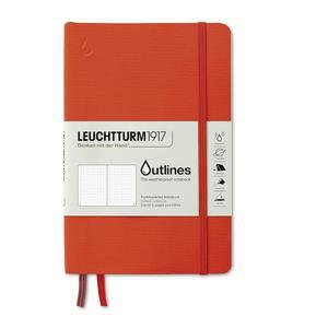 LEUCHTTURM1917 - OUTLINES 내후성 에디션 페이퍼백 (B6+) (시그널 오렌지, 노트북 도트) 89페이지