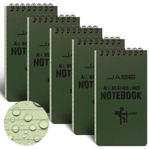 YAMADURA 전천후 상단 나선형 노트북 7.6 커버 그린 5인치) 노트 메모장 방수 아쿠아 샤워 X 노트 12.7CM(3