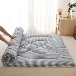 스카이블크 고무밴딩침대토퍼 순면 패밀리침대패드 학생 기숙사침대커버