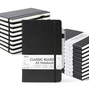 FEELA 업무용 18팩 저널 노트, 비즈니스 필기 펜 및 안감 남성 홀더 포함, 벌크 노트북 저널, 하드커버