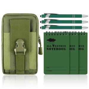 AEC E 7피스 방수 노트, 7.6 X 녹음용 펜, 노트북 다기능 및 허리 5인치) 활동 12.7CM(3 포함 (아 야외