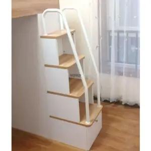 다락방 원목 조립식 이층침대 싱글 2층침대 서랍형 수납침대 계단