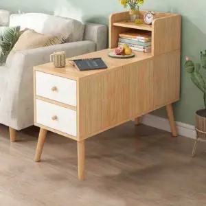 사이드 원형형 사이드서랍장 소형 서랍장 소파 테이블 협탁