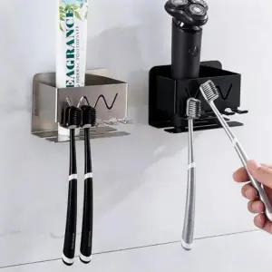무타공 칫솔 욕실 정리 걸이 홀더 거치대 꽂이 4인용_24503202