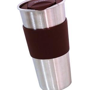 [2개구성] STENBLER 이중스텐 머그컵460ml 보냉 뚜껑 사무실 KWDB2423