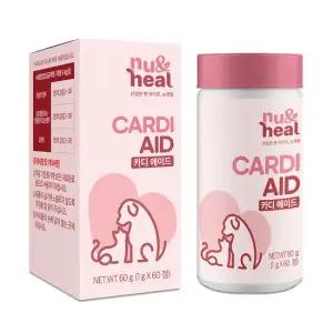 뉴앤힐 카디 에이드 강아지 고양이 겸용 심장 보조제 60정