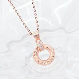 14k 컷팅 서클 목걸이 OPNIN2339-1