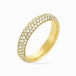 [한국금다이아몬드] 18K 랩 다이아몬드 이클라 파베 반지
