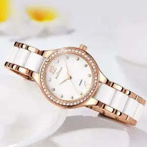여성 메탈시계 세라믹 손목시계 고급 명품 큐빅시계 K-8058