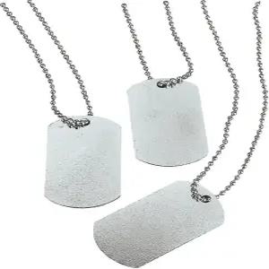 재미있는 익스프레스 - 개 태그 목걸이 보석 12피스