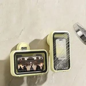 무타공 욕실 핸드폰 거치대 회전형 핸드폰 거치대 방수 휴대폰 받침대 WFJD6V7