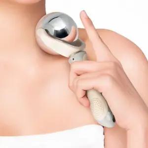 스틱형 마사지 롤러 싱글 휴대용 금속 승모근 전신 괄사 바디 관리 경락 냉온 얼굴 다리 피부 쿨링 온열 목