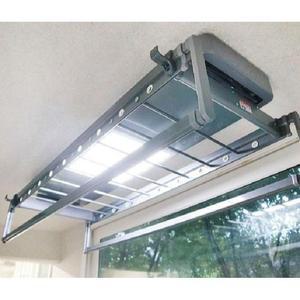 자동빨래건조대 전동 건조대 원격제어 하츠 조명더블 빨래건조대 설치 베란다 화이트