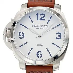 [헬다이버][한국본사정품] SB2C-3002SIL 가죽밴드 남성시계