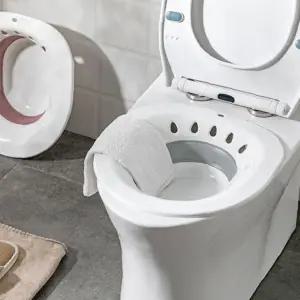 접이식 좌욕 전용 대야 변기 거치형 산후조리 치질 완화 온수 목욕 케어 용품